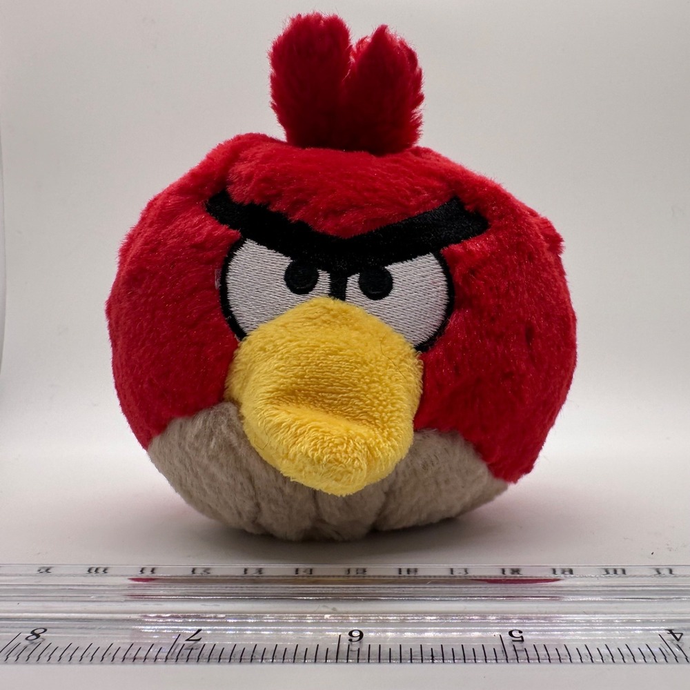 Angry Birds Red Bird Plush‎ Stuffed Animal Toy Collectible 5" Soft